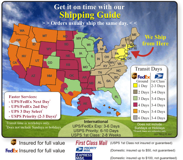 Usps Shipping Time Map